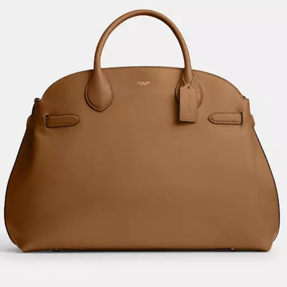 Coach Soft Empire Carryall Bag 48 NWT In Honey Brown - Picture 2 of 14